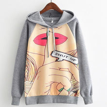 Load image into Gallery viewer, MITTELMEER 2018 Autumn winter Harajuku printed Hooded Sweatshirt printing cartoon Unicorn owl cat Hoodies girls women Christmas