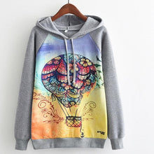 Load image into Gallery viewer, MITTELMEER 2018 Autumn winter Harajuku printed Hooded Sweatshirt printing cartoon Unicorn owl cat Hoodies girls women Christmas