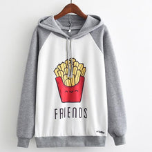 Load image into Gallery viewer, MITTELMEER 2018 Autumn winter Harajuku printed Hooded Sweatshirt printing cartoon Unicorn owl cat Hoodies girls women Christmas