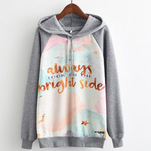 Load image into Gallery viewer, MITTELMEER 2018 Autumn winter Harajuku printed Hooded Sweatshirt printing cartoon Unicorn owl cat Hoodies girls women Christmas