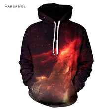 Load image into Gallery viewer, Varsanol Space Galaxy 3d Sweatshirts Men/Women Hoodies With Hat Print Stars Autumn Loose Hoody Thin Hooded Tops Hoody Outwear