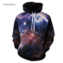 Load image into Gallery viewer, Varsanol Space Galaxy 3d Sweatshirts Men/Women Hoodies With Hat Print Stars Autumn Loose Hoody Thin Hooded Tops Hoody Outwear