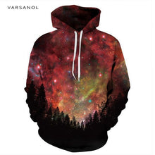Load image into Gallery viewer, Varsanol Space Galaxy 3d Sweatshirts Men/Women Hoodies With Hat Print Stars Autumn Loose Hoody Thin Hooded Tops Hoody Outwear