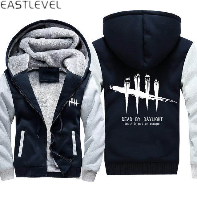 Hot Game Dead by Daylight Hoodies Hip Hop for Mn Winter Warm Sweatshirt Jacket Winter Streetwear Fleece Thicken Hoodie Coat