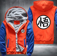 Load image into Gallery viewer, Dragonball Hoodie Son Goku Sun Wukong Men&#39;s Women&#39;s Printing Pattern Thicken Fleece Zipper Hoodies