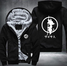 Load image into Gallery viewer, Dragonball Hoodie Son Goku Sun Wukong Men&#39;s Women&#39;s Printing Pattern Thicken Fleece Zipper Hoodies