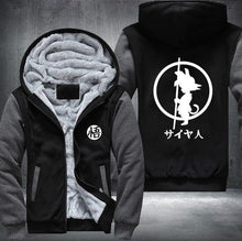 Load image into Gallery viewer, Dragonball Hoodie Son Goku Sun Wukong Men&#39;s Women&#39;s Printing Pattern Thicken Fleece Zipper Hoodies