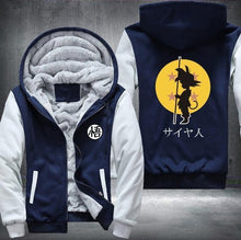 Load image into Gallery viewer, Dragonball Hoodie Son Goku Sun Wukong Men&#39;s Women&#39;s Printing Pattern Thicken Fleece Zipper Hoodies