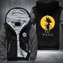 Load image into Gallery viewer, Dragonball Hoodie Son Goku Sun Wukong Men&#39;s Women&#39;s Printing Pattern Thicken Fleece Zipper Hoodies