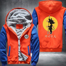 Load image into Gallery viewer, Dragonball Hoodie Son Goku Sun Wukong Men&#39;s Women&#39;s Printing Pattern Thicken Fleece Zipper Hoodies