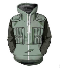Load image into Gallery viewer, New fashion Cool sweatshirt Hoodies Men women printed 3D Anime Naruto hoodie cosplay Streetwear hip hop tracksuit Zipper Hoody
