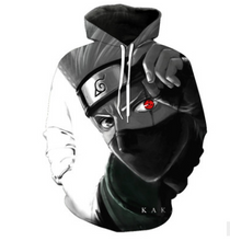 Load image into Gallery viewer, New fashion Cool sweatshirt Hoodies Men women printed 3D Anime Naruto hoodie cosplay Streetwear hip hop tracksuit Zipper Hoody