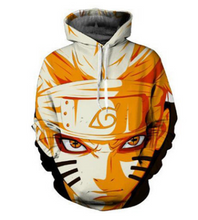 Load image into Gallery viewer, New fashion Cool sweatshirt Hoodies Men women printed 3D Anime Naruto hoodie cosplay Streetwear hip hop tracksuit Zipper Hoody