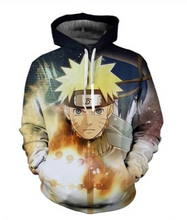 Load image into Gallery viewer, New fashion Cool sweatshirt Hoodies Men women printed 3D Anime Naruto hoodie cosplay Streetwear hip hop tracksuit Zipper Hoody