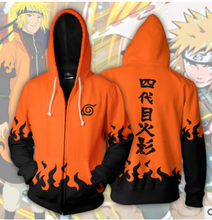 Load image into Gallery viewer, New fashion Cool sweatshirt Hoodies Men women printed 3D Anime Naruto hoodie cosplay Streetwear hip hop tracksuit Zipper Hoody