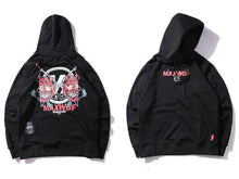 Load image into Gallery viewer, GONTHWID Japanese Devil Heads Printed Hoodies Men 2018 Autumn Hip Hop Casual Streetwear Pullover Sweatshirts Fashion Male Hoodie