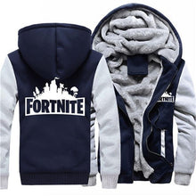 Load image into Gallery viewer, US SIZE Super Warm Fortnite Hoodies Sweatshirts For Men Thick Fleece Men's Camouflage Jackets Clothes Casual Zipup Adult Coats