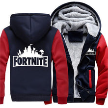 Load image into Gallery viewer, US SIZE Super Warm Fortnite Hoodies Sweatshirts For Men Thick Fleece Men's Camouflage Jackets Clothes Casual Zipup Adult Coats