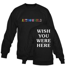 Load image into Gallery viewer, Travis Scott Astroworld WISH YOU WERE HERE Unisex Pullover Hoodie and Sweatshirt different size pls see the size chart