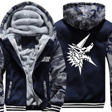 Load image into Gallery viewer, US Size Mens Camouflage Coat for Game Monster Hunter World 2G 3G TRI MH4 Battle Fatigues Jacket Thicken Hoodie Sweatshirts