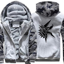 Load image into Gallery viewer, US Size Mens Camouflage Coat for Game Monster Hunter World 2G 3G TRI MH4 Battle Fatigues Jacket Thicken Hoodie Sweatshirts