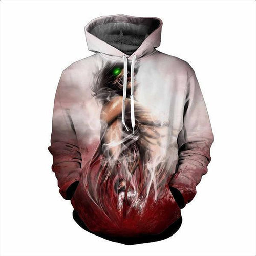 Eren Yeager Hoodie- Attack On Titan 3D Hoodie - JACKET