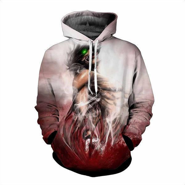 Eren Yeager Hoodie- Attack On Titan 3D Hoodie - JACKET