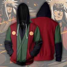 Load image into Gallery viewer, Naruto Hoodie - Jiyara Hoodie - Zip Up Jacket