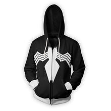 Load image into Gallery viewer, SYMBIOTE SPIDER-MAN - ZIP UP HOODIE - 3D HOODIE