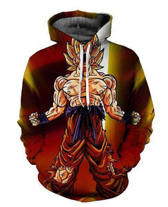 Dragon Ball Z Hoodie - SSj Goku 3D Hoodie - DBZ Hoodie