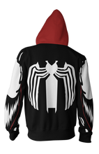 Load image into Gallery viewer, Venom Zip Up Hoodie - Spiderman hoodie