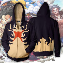 Load image into Gallery viewer, PIRATE KING MONKEY D LUFFY GEAR 4 ZIP UP HOODIE - ONE PIECE JACKET